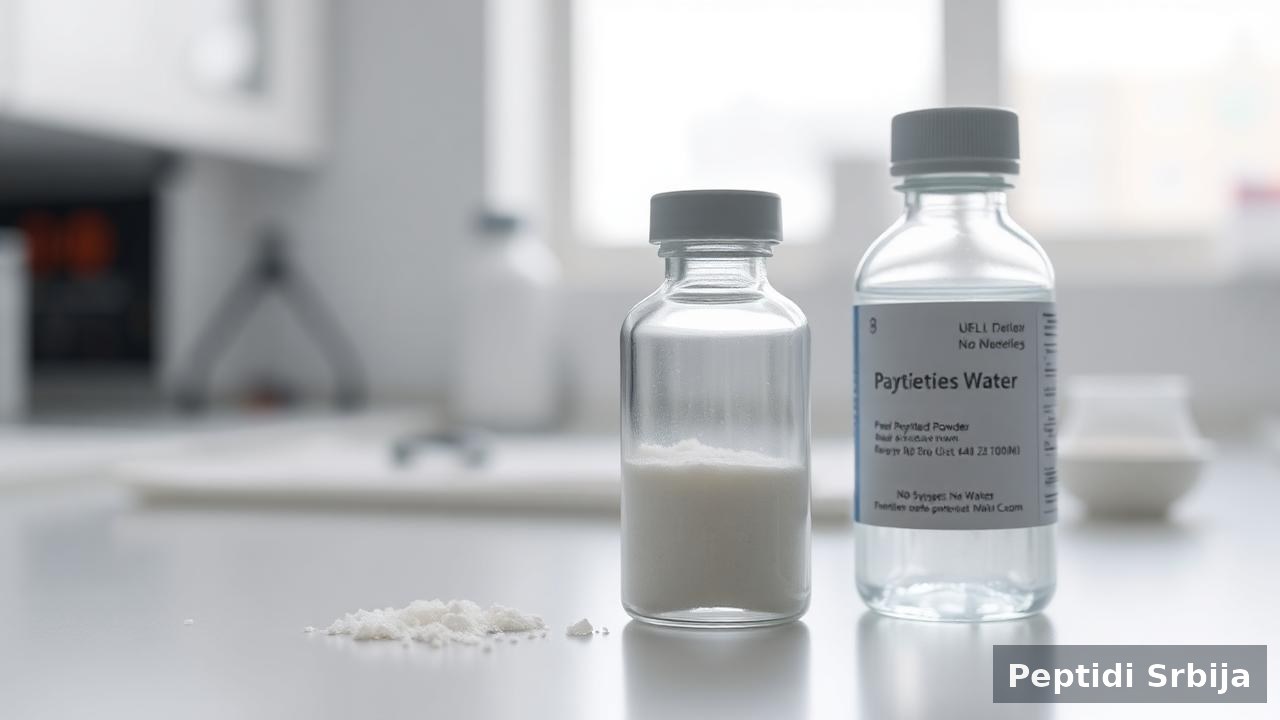 Rekonstitucija liofiliziranog peptida bakteriostatskom vodom u laboratoriji — Retatrutide prodaja u Srbiji Rekonstitucija liofiliziranog peptida bakteriostatskom vodom u laboratoriji — Retatrutide prodaja u Srbiji